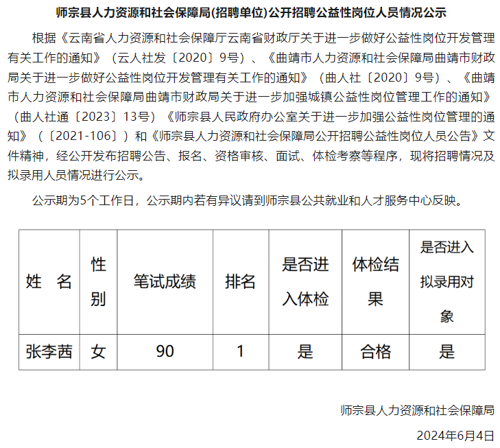 镇沅彝族哈尼族拉祜族自治县人力资源和社会保障局人事任命最新公告